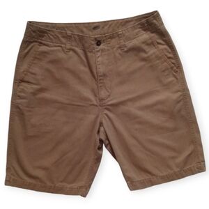 OLD NAVY MEN TAN FLAT FRONT CHINO REGULAR  SHORT. SIZE 36
